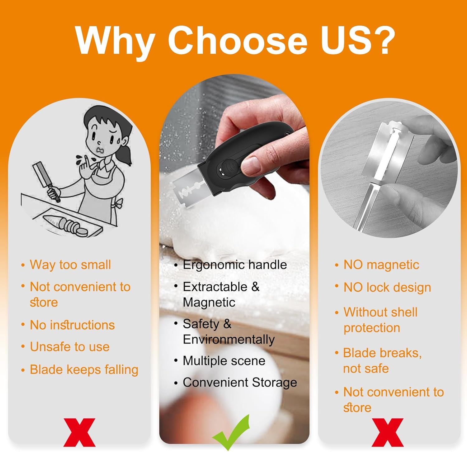 Extractable & Magnetic Bread Lame Dough Scoring Tool with 5 Razor Blades,Professional Sourdough Scoring tool for Sourdough Bread Baking & Bread Making Tools,Perfect Bread Scoring Tool