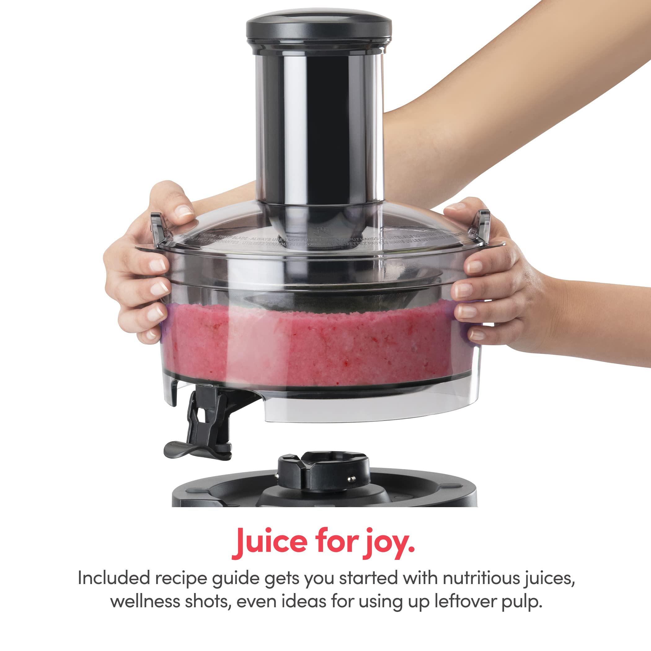 NutriBullet Juicer Centrifugal Juicer Machine for Fruit, Vegetables, and Food Prep, 27 Ounces/1.5 Liters, 800 Watts, Gray NBJ50100