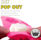 Anaeat Reusable Silicone Molds with Puppy Dog Paw and Bone Shaped, Flexible & Non-Stick Ice Cube Tray, Candy and Chocolate Making Mold for Homemade Baking Dog Treats, Jelly, Biscuit & Cupcake (2 Pack)