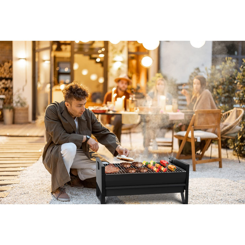 Zestaw do grillowania na węglu drzewnym Onlyfire 2 w 1 z 3 obrotowymi koszami ze stali nierdzewnej i rusztem 24 cali, automatyczna obrotowa maszyna do pieczenia na grillu na patio na świeżym powietrzu, wielofunkcyjny grill kempingowy