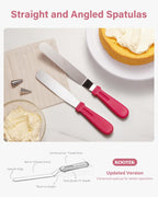Kootek 230PCs Cake Decorating Kits, Baking Supplies Tools with Cake Stand Turntable, Piping Bags and Tips, Cake Leveler, Frosting Icing Spatulas & More Accessories for Cake Cupcake Decorations
