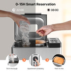 VEVOR Bread Maker, 19-in-1 2LB Dough Machine, Nonstick Ceramic Pan Automatic Breadmaker with Gluten Free Setting, Whole Wheat Bread Making, Digital, Programmable, 3 Loaf Sizes, 3 Crust Colors