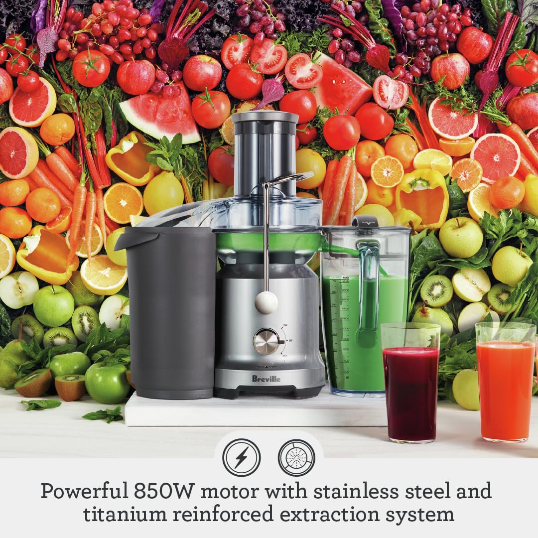 Breville BJE430SIL Juice Fountain, One Size, Silver