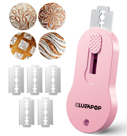 Bread Lame Sourdough Scoring Tool, Extractable & Magnetic Lame Scoring Tool, Bread Dough Cutter Slashing Razor Tool, Bread Scoring Tool for Sourdough Bread Baking - Scoring Knife