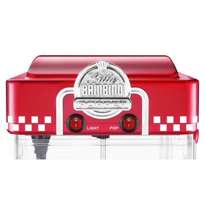 Great Northern Popcorn Company Little Bambino Popcorn Machines, Modern Gray, Red