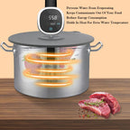 Hescred Sous Vide Precision Cooker Silicone Lids, Fits up to 11 pot, Compatible with Anova Culinary Sous Vide Precision Cookers, Prevent Water Evaporation and Retain Flavor (Gray)