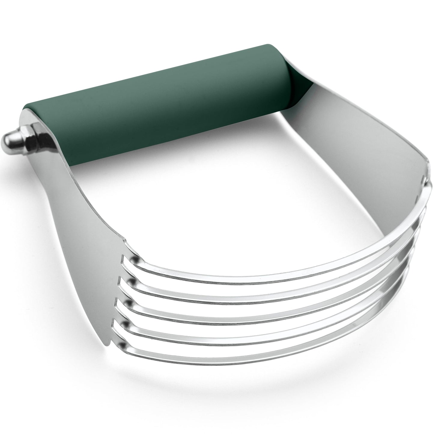 Spring Chef Dough Blender, Top Professional Pastry Cutter with Heavy Duty Stainless Steel Blades, Medium Size, Black