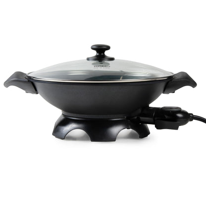 Domo Electric Wok, 5L, 35.5cm, Non-Stick, Black