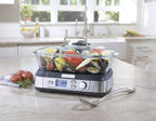 Cuisinart STM-1000 Cook Fresh Cyfrowy parowar szklany, jeden rozmiar, stal nierdzewna