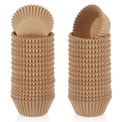 Caperci 500 Count Mini Cupcake Liners White Muffin Liners Greaseproof No Smell Small Cupcake Wrappers Baking Cups