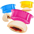 HiYZ Sandwich Cutter and Sealer - 5 PCS Decruster Sandwich Maker - Peanut Butter and Jelly Crustless Sandwich Bread Pancake Maker Cookie Cutter for Kids Children Boys Girls