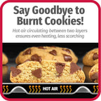 GoodCook AirPerfect Non-Stick Air Insulated Cookie Sheet Set, 2 Piece - Large 16” x 14” & Medium 14” x 12” - Carbon Steel Cooking Pans, Bakeware Set, Cookie Sheets for Baking, Oven Pan Set