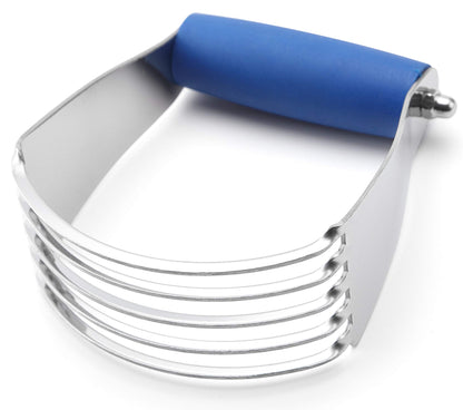 Spring Chef Dough Blender, Top Professional Pastry Cutter with Heavy Duty Stainless Steel Blades, Medium Size, Black