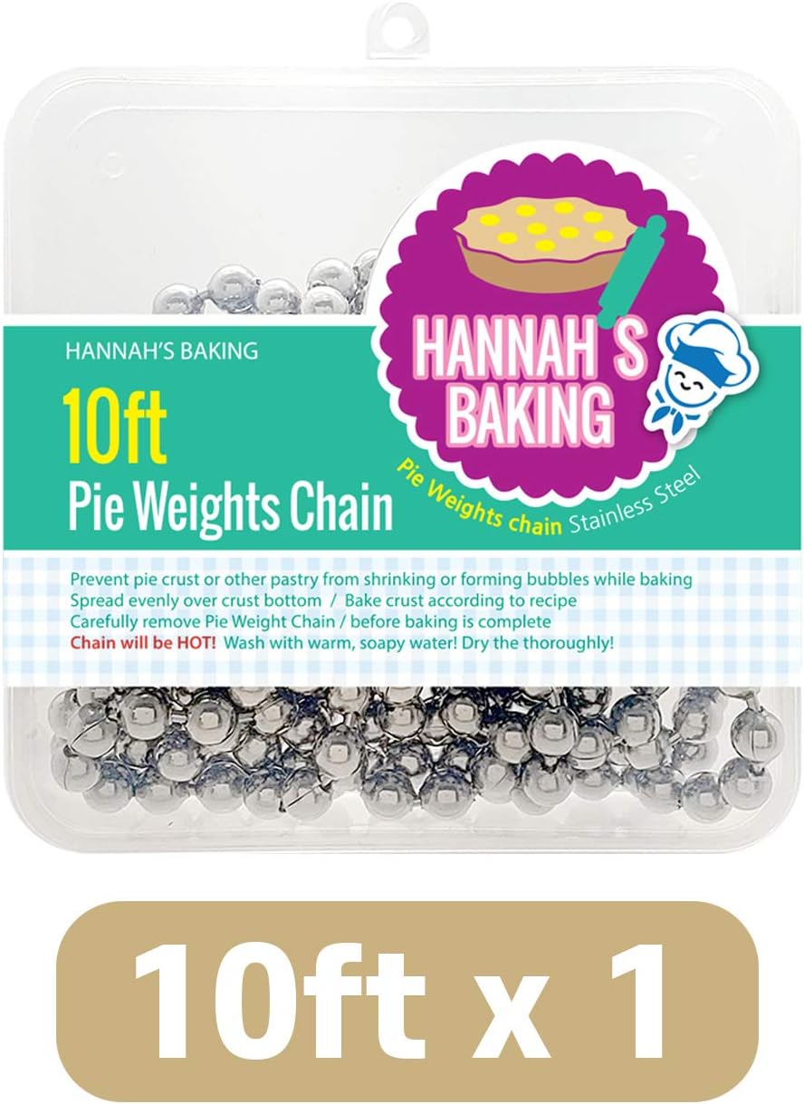 Baking Pie Crust Weights Chain- pie crust, pie chain Stainless Steel Long_10feet
