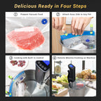 Inkbird WIFI Sous Vide Machine ISV-100W, 1000 Watts Sous-Vide Cooker Immersion Circulator with 14 Preset Recipes on APP & Calibration Function, Thermal Immersion, Fast-Heating with Timer |Best Gift