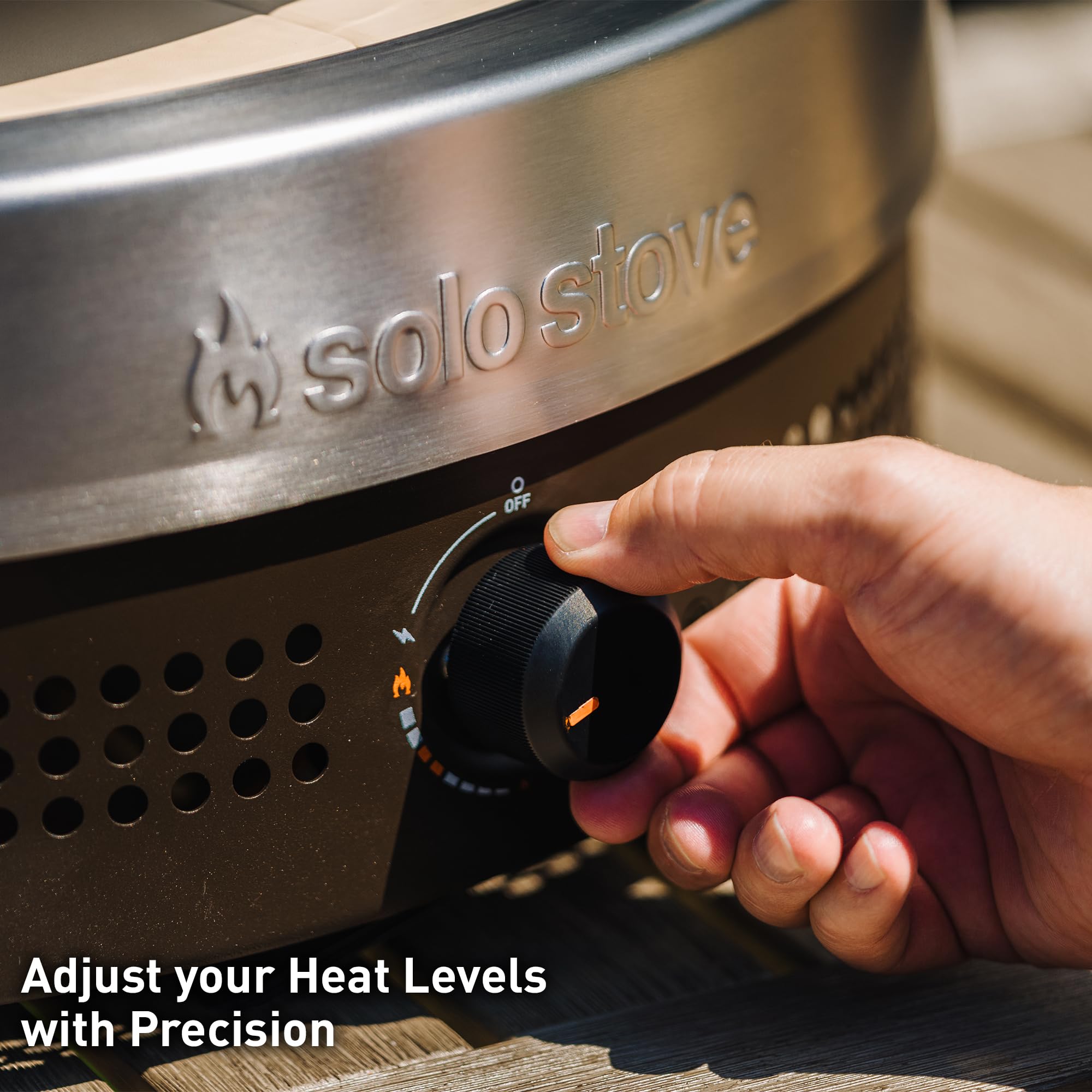 Піч для піци Solo Stove Pi Prime Outdoor - Газова піч для піци на пропані - Портативна піч для піци з поверхнею для приготування з кордієритового каменю - Напівкупольна конструкція - Широкий отвір - Нержавіюча сталь