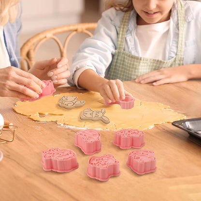 Jspupifip 16 Pack Animal Cookie Cutters Set,3D Cookie Plunger Stamps Jungle Safari Animal Zoo Circus DIY Press Molds Baby Shower Cracker Cutters Birthday Party Baking Supplies Clay Biscuit Molds