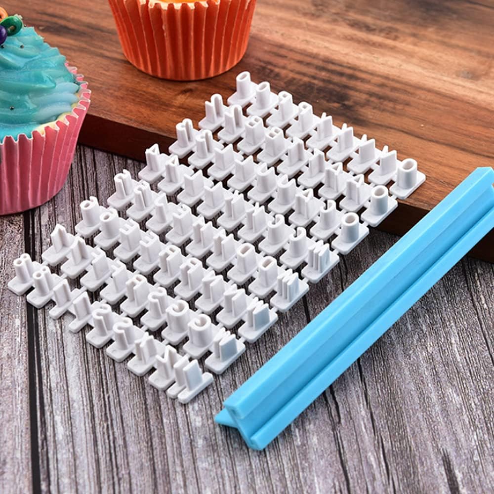 Pack of 72 Alphabet Number Letter Cookie Stamp Set Biscuit Fondant Decorating Baking Impress Mould