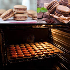 48 Hole Macarons Silicone Mat Baking Mold Silicone Macaron Kit Pastry Baking Mat and Decorating Piping Pot with 4pcs Nozzles