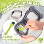 LEPCY Uncrustables Sandwich Maker Sealer Cutter, Crustless Sandwich Cutter, PB&J Uncrustable Maker - Color Grey, Square Shape