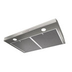 Broan-NuTone BCSQ130SS Trzybiegowy okap Glacier podszafkowy z oświetleniem LED, zgodny z normami ADA, 1,5 Sones, maks. dmuchawa 375 CFM, 30 cali, stal nierdzewna