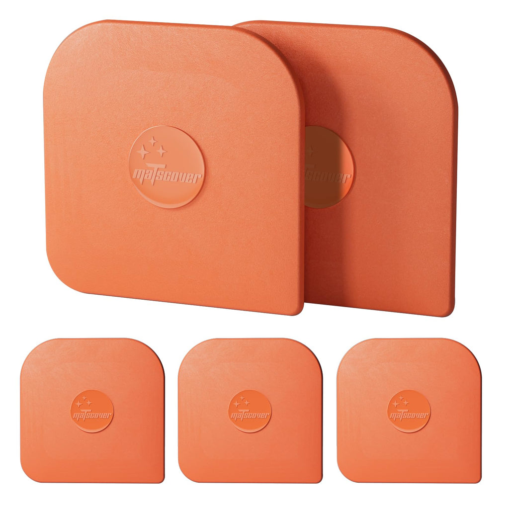 Pan Scraper, 5 Pcs Pot Scraper Plastic, Pot Scraper Non Scratch for Cast Iron, Pot and Pan Cleaning, Sturdy Scraper Kitchen Tool