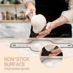 Sourdough Silicone Bread Sling, Oval and Round Silicone Bread Sling for Dutch Oven, Nonstick＆Reusable Bread Baking Mat for Sourdough Transfer, 2 PCS Easy-To-Clean Bread Slings
