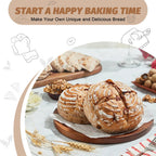 Sourdough Proofing Basket Gift Set of 2 Round Dough Proofing Bowls for Sour Dough Bread Baking Supplies, Proofing Basket or Home Sourdough Bakers Baking, 8.5 inch