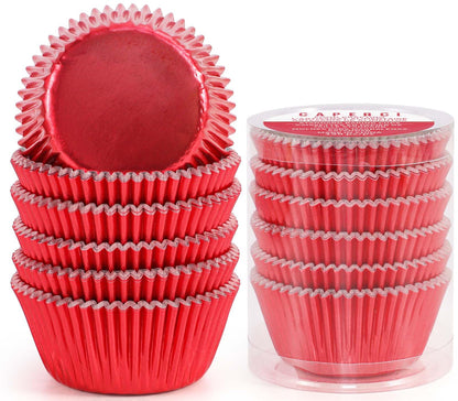 Caperci Standard Cupcake Liners Gold Foil Muffin Baking Cups 150-Pack - Premium Greaseproof & Sturdy Cupcake Papers