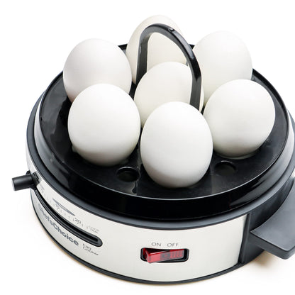 Chef'sChoice 810 Gourmet 7-Egg Cooker with Electronic Timer, Audible Signal & Nonstick Stainless Steel Design