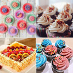 Adocfan 129PCS Piping Set Cake Decorating Tools, Baking Pastry Tools with 48 Numbered Icing Tips & Pastry bag & Flower Lifter & Nail, Cookie Cake decorating tips supplies kit & baking tools (129 PCS)