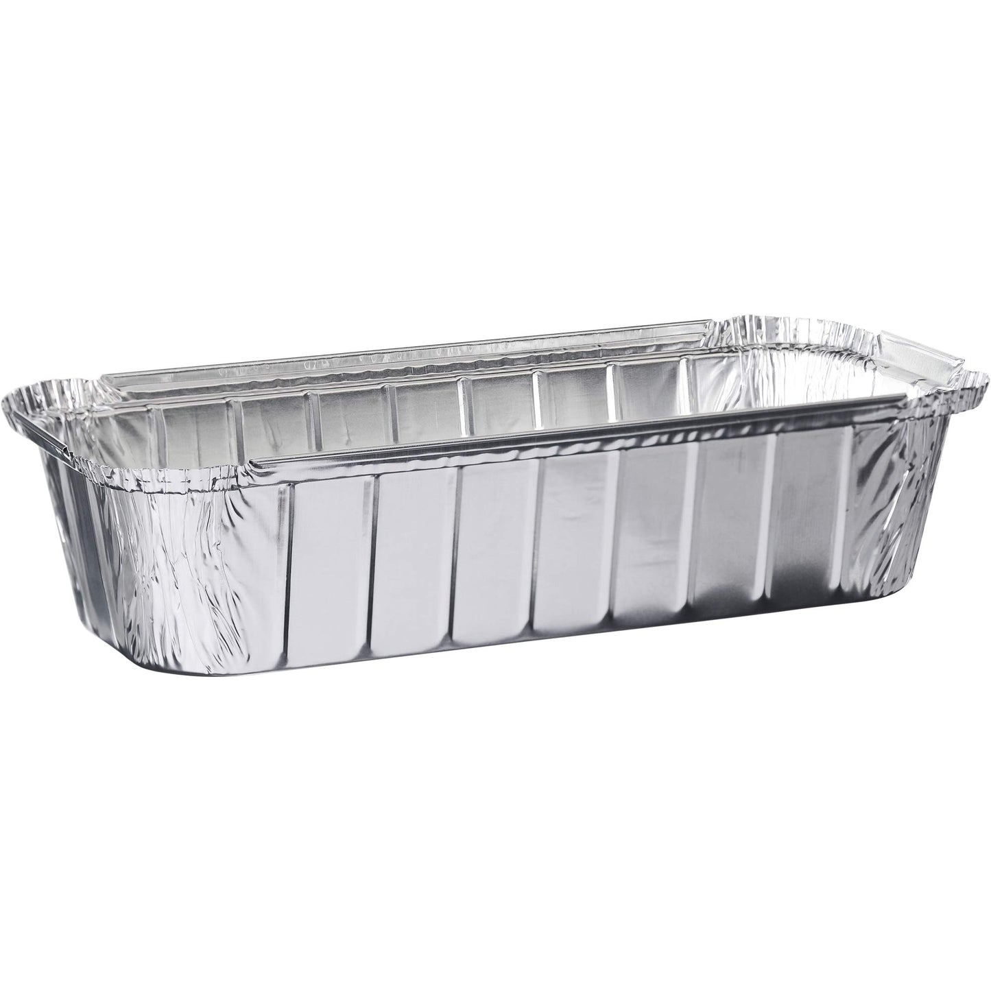 PLASTICPRO [1 Lb 10 Pack Disposable Loaf Pans Aluminum Tin Foil Meal Prep Bakeware - Cookware Perfect for Baking Cakes, Bread, Meatloaf, Lasagna 1 Pound 6'' X 3.75'' X 2''