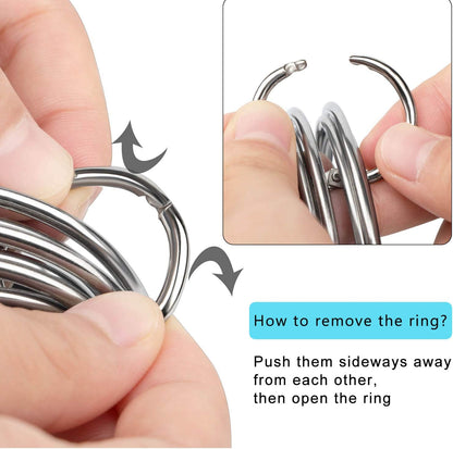 HULISEN Biscuit Cutter Set (5 Pieces/Set), Round Cookies Cutter with Handle, Professional Baking Dough Tools, Gift Package