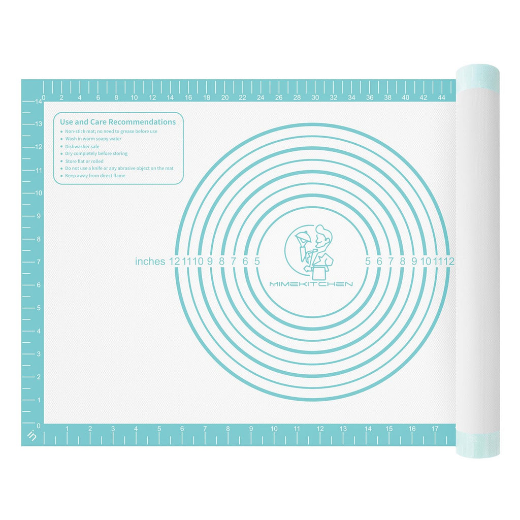 Silicone Baking Mat, Non Stick Pastry Mat Sheet for Dough Rolling, Nonslip Fondant/Pie Crust Mat, Counter Mat Oven Liner Mat for Making Cookies Macarons Bread Baking Supplies Extra Large 26 x 16 Inch