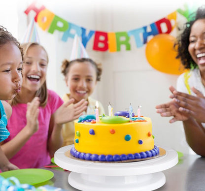 Cake Decorating Turntable,Cake Decorating Supplies with Decorating Comb/Icing Smoother(3pcs),2 Icing Spatula with Sided & Angled …