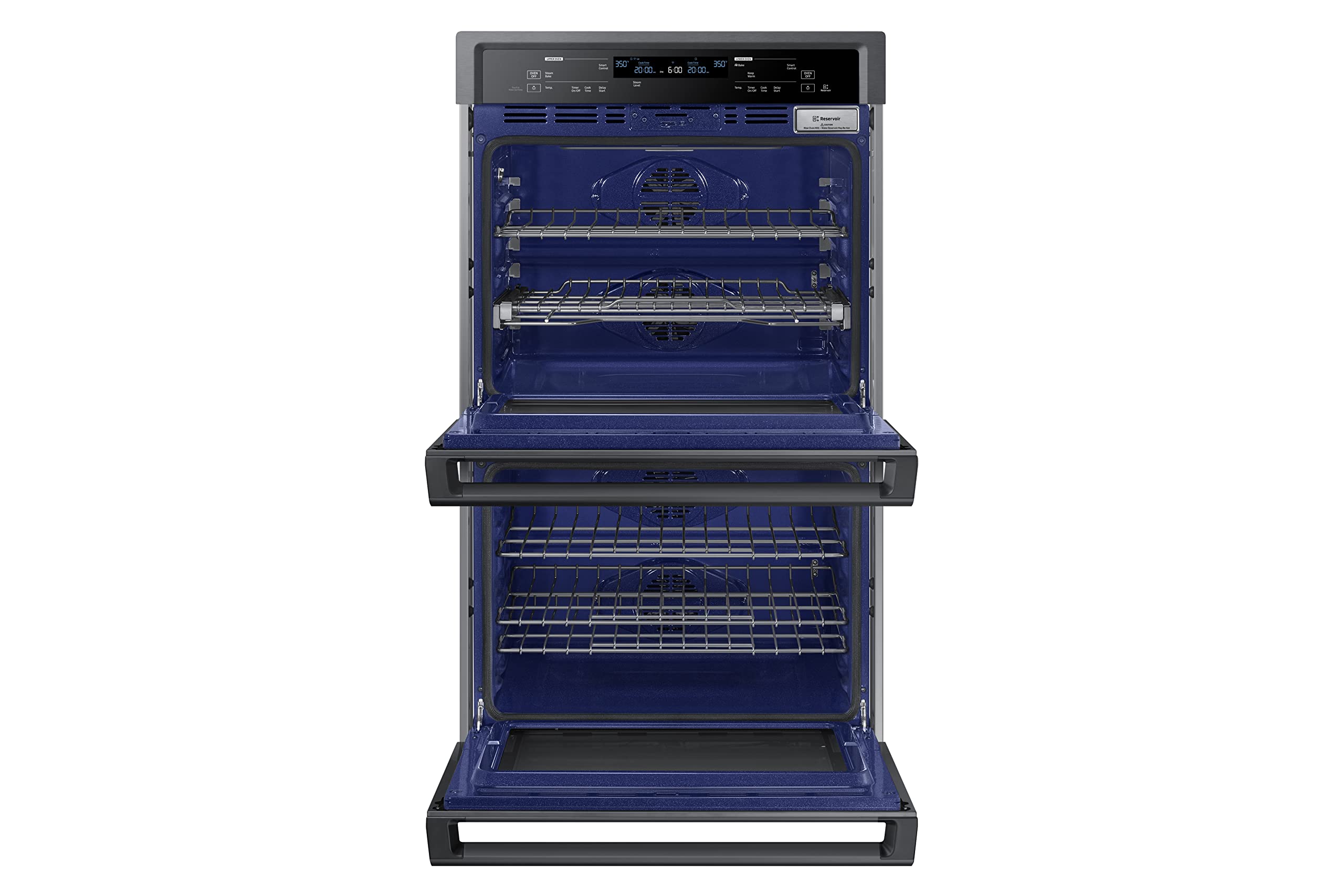Samsung NV51K6650DG/AA 30" Smart Steam Cook, czarny piekarnik ścienny ze stali nierdzewnej z podwójną ścianą