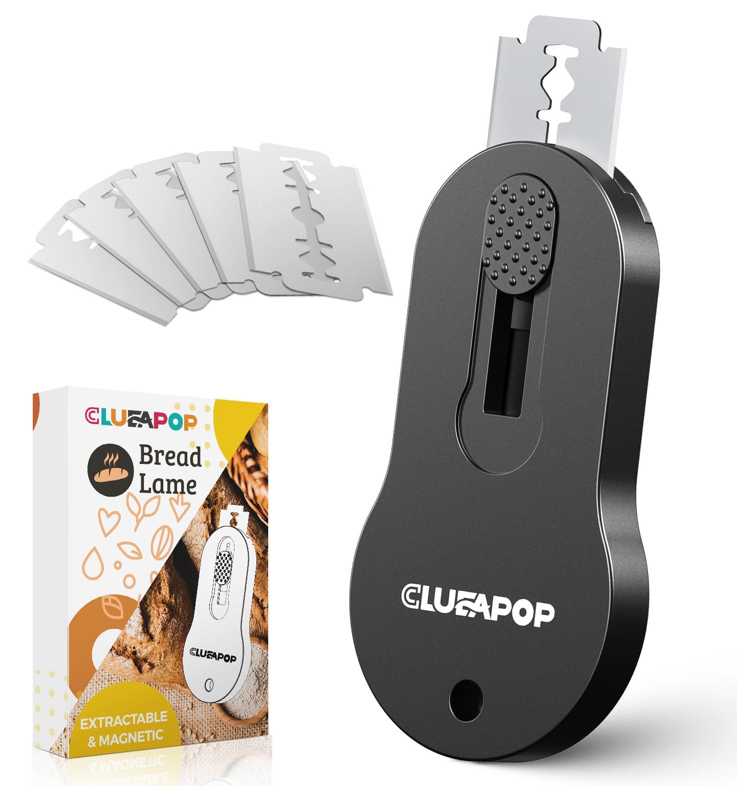 Bread Lame Sourdough Scoring Tool, Extractable & Magnetic Lame Scoring Tool, Bread Dough Cutter Slashing Razor Tool, Bread Scoring Tool for Sourdough Bread Baking - Scoring Knife