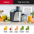 Fullstar Juicer Machines Vegetable and Fruit Juicer - 2-Speed Small Juicer, Juice Extractor Machine, Juice Maker Machine, Juice Maker, Fruit Juicer Machine, BPA Free Compact Juicer (Black)