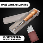 Orblue Bread Lame, Bread Scoring Knife, Bread Lame Dough Scoring Tool for Artisan Sourdough, Lame Bread Tool, Essential Baking Supplies with 12 Blades Included