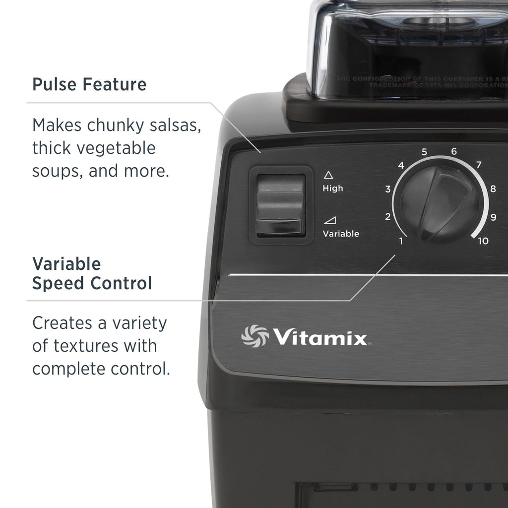 Блендер Vitamix 5200, професійного класу, контейнер, самоочисний, 64 унції, чорний/сірий