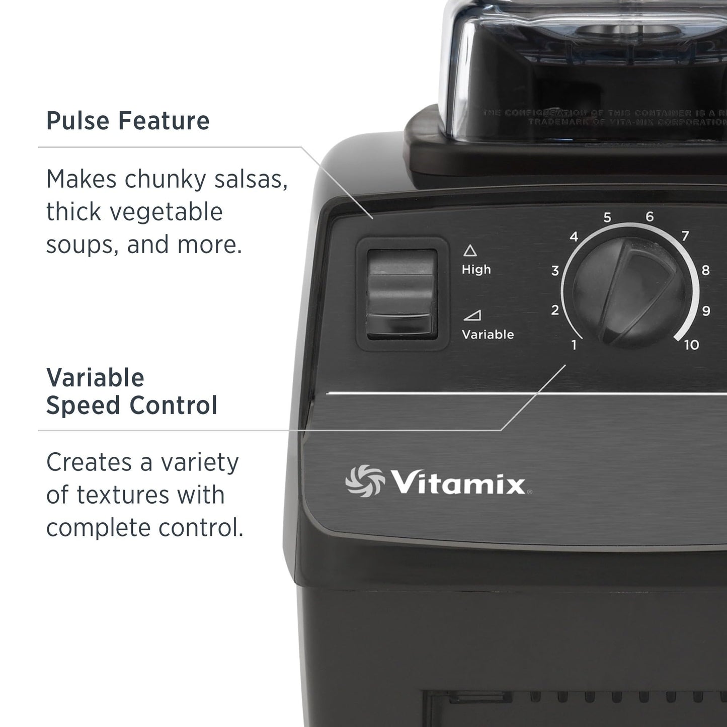 Vitamix 5200 Blender, Professional-Grade, Container, Self-Cleaning 64 oz, Black/Grey