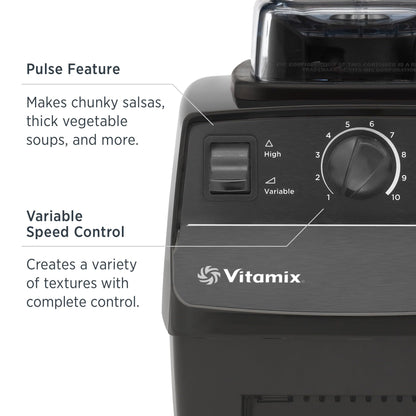 Vitamix 5200 Blender, Professional-Grade, Container, Self-Cleaning 64 oz, Black/Grey