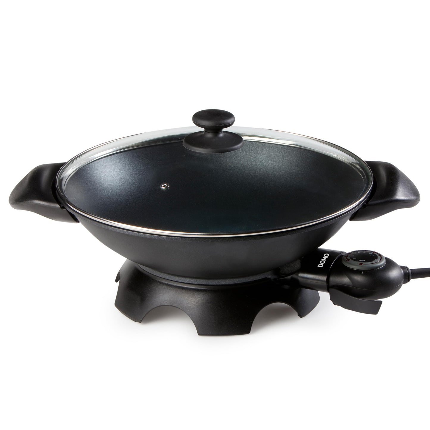 Domo Electric Wok, 5L, 35.5cm, Non-Stick, Black