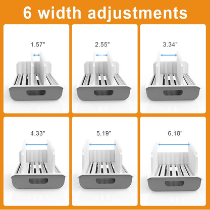 Jumeihui Bread Slicer For Homemade Bread,Bread Slicer Guide For Width Is Adjustable And Replaced,Bread Loaf Slicer With Crumb Tray,Suitability For Homemade Bread, Bagels, Cakes