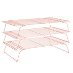 Cooling Rack for Baking 2-Pack, 16x10 Inches Baking Rack, Thick Wire Cookie Rack for Cooking, Roasting, Grilling, Drying, Oven Safe, Fits Half Sheet Pan, Silver
