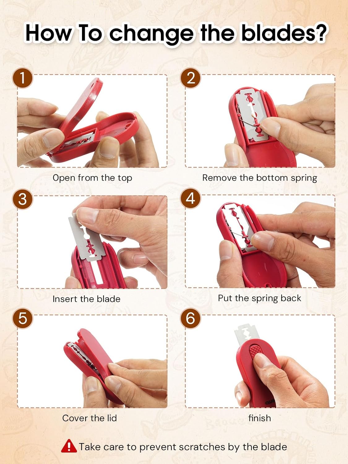 Bread Lame, Magnetic Storage Sourdough Scoring Tool With 5 Individual Blades For Artisan Bread, Essential Sourdough Baking Supplies, Scoring Knife for Bread Baking