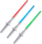 Super Z Outlet Light Sabre Cupcake Decoration Toppers Sticks Picks Set for Children Birthday Party, Fan Shows, Movies, 4" inches Tall - 12 Pack