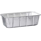 PLASTICPRO [1 Lb 10 Pack Disposable Loaf Pans Aluminum Tin Foil Meal Prep Bakeware - Cookware Perfect for Baking Cakes, Bread, Meatloaf, Lasagna 1 Pound 6'' X 3.75'' X 2''