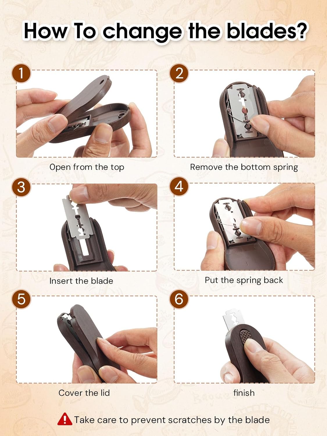 Bread Lame | Sourdough Scoring Tool | Bread Scoring Tool | Lame Bread Tool | Sourdough Tools Includes 5 Bread Razor Blades, Extractable & Magnetic Scoring Knife for Bread Baking