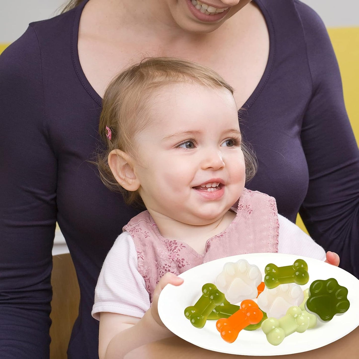 Puppy Dog Paw Bone Silicone Mold, Baking Mold, Used for Jelly, Candy, Chocolate,Ice Cube, Can Bake Dog Snack Biscuits